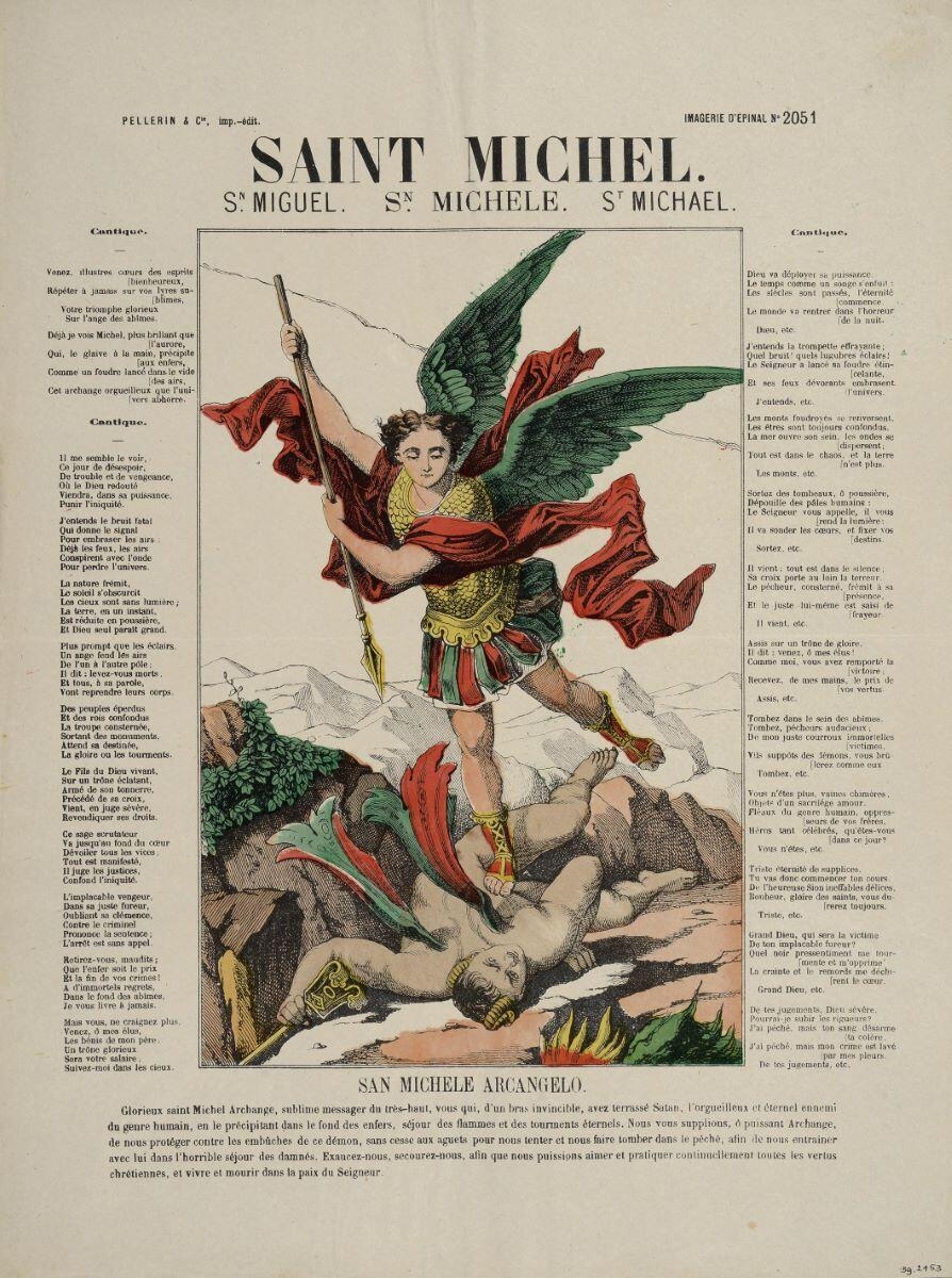 SAINT MICHEL. (titre inscrit en fr., esp., it., angl.)